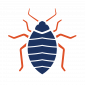 icon of a bed bug, clickable to take you to an informational page