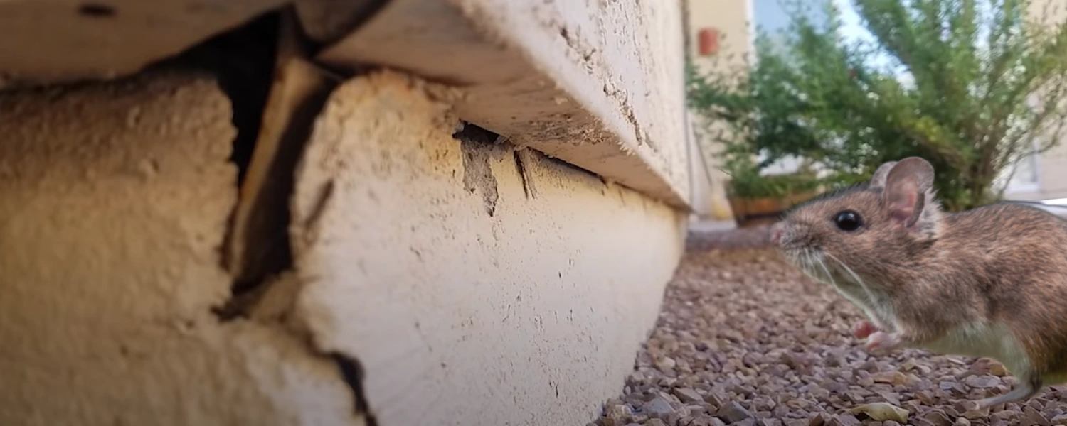 Exclusion work to prevent rodent infestations Exclusion work is required to prevent rodents from getting into the house.