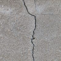 cracks in the pavement