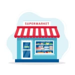 grocery-store-illustration Cockroach control for grocery stores