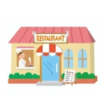 restaurant-illustration Cockroach control for restaurant and coofee shops